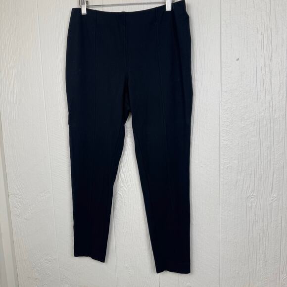 J. Jill Ponte Leggings Black Size Large Viscose Blend Neutral High-Rise Pull On - Picture 2 of 7